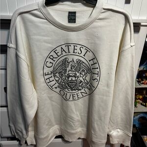 Terra & Sky White Crew Neck Sweater